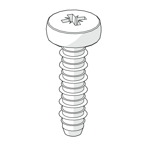 Selbstschneidende hilo plastit-schraube 4,8 x 18 mm (800.0062)