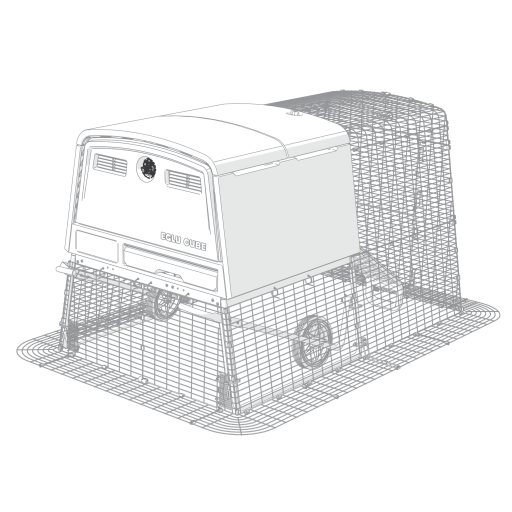 Eglu Cube mk2 verriegelungsarm hintertürabdeckung (064.1032)