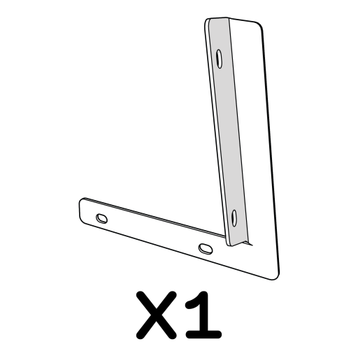 Halterung seitenwand an rückwand links 114.1087 x1