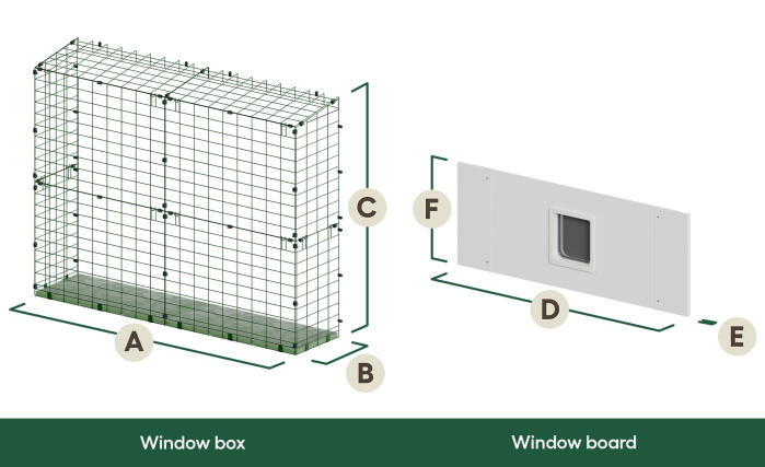 Omlet catio tunnel fensterkasten und brett